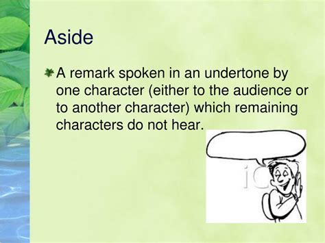 What Does Aside Mean in Drama? And Why Do Characters Whisper to Themselves?